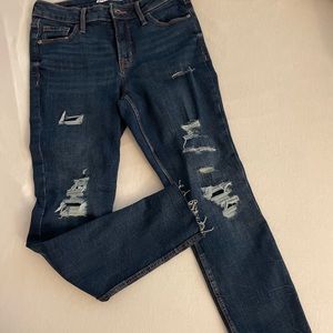 Super skinny rock star high waisted jeans